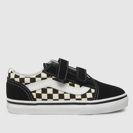 Kids Toddler Black & White Vans Old Skool V Trainers | schuh | Schuh
