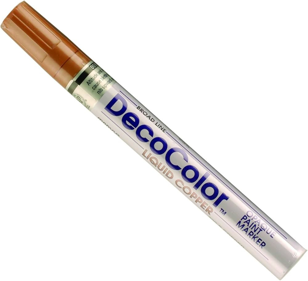 Uchida Marvy Deco Color Broad Point Paint Marker Art Supplies, Copper | Amazon (US)