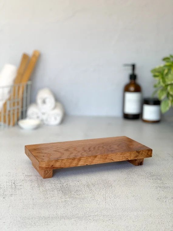 Countertop Tray  White Oak Tray  Pedestal Tray  Kitchen | Etsy | Etsy (US)