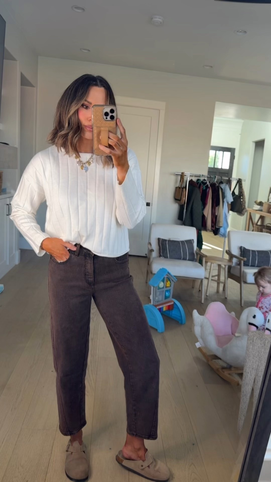 Top $15 size medium
Jeans $25 size 6 run a little small if between sizes size up 

#LTKOver40 #LTKFindsUnder50 #LTKStyleTip