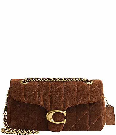 COACH Quilted Suede Tabby 26 Shoulder Bag - Warm Brown | Dillard's