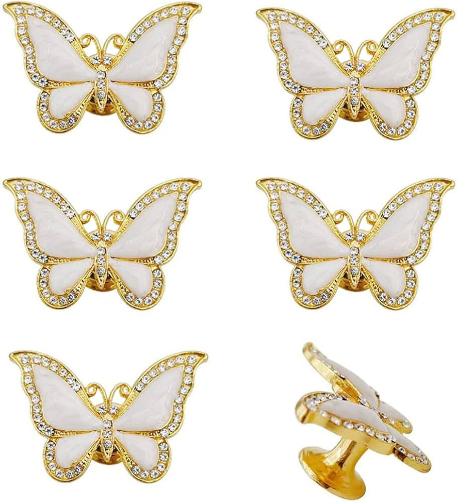 brandname Vivicap 6 Pcs Elegant Beautiful Butterfly Bee Animal Knob Furniture Decorative Pull Han... | Amazon (US)
