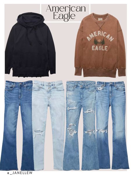 American Eagle 🦅 having a sale of 25% off of these items. 

•Follow for more daily styles!!•

#jeans #denim #hoodies #crewneck #americaneagle 

#LTKunder100 #LTKsalealert #LTKSale