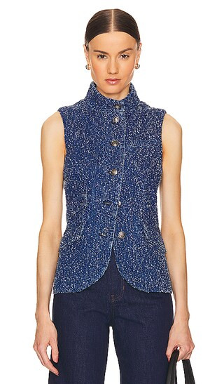 Slade Vest in Mid Tweed | Revolve Clothing (Global)