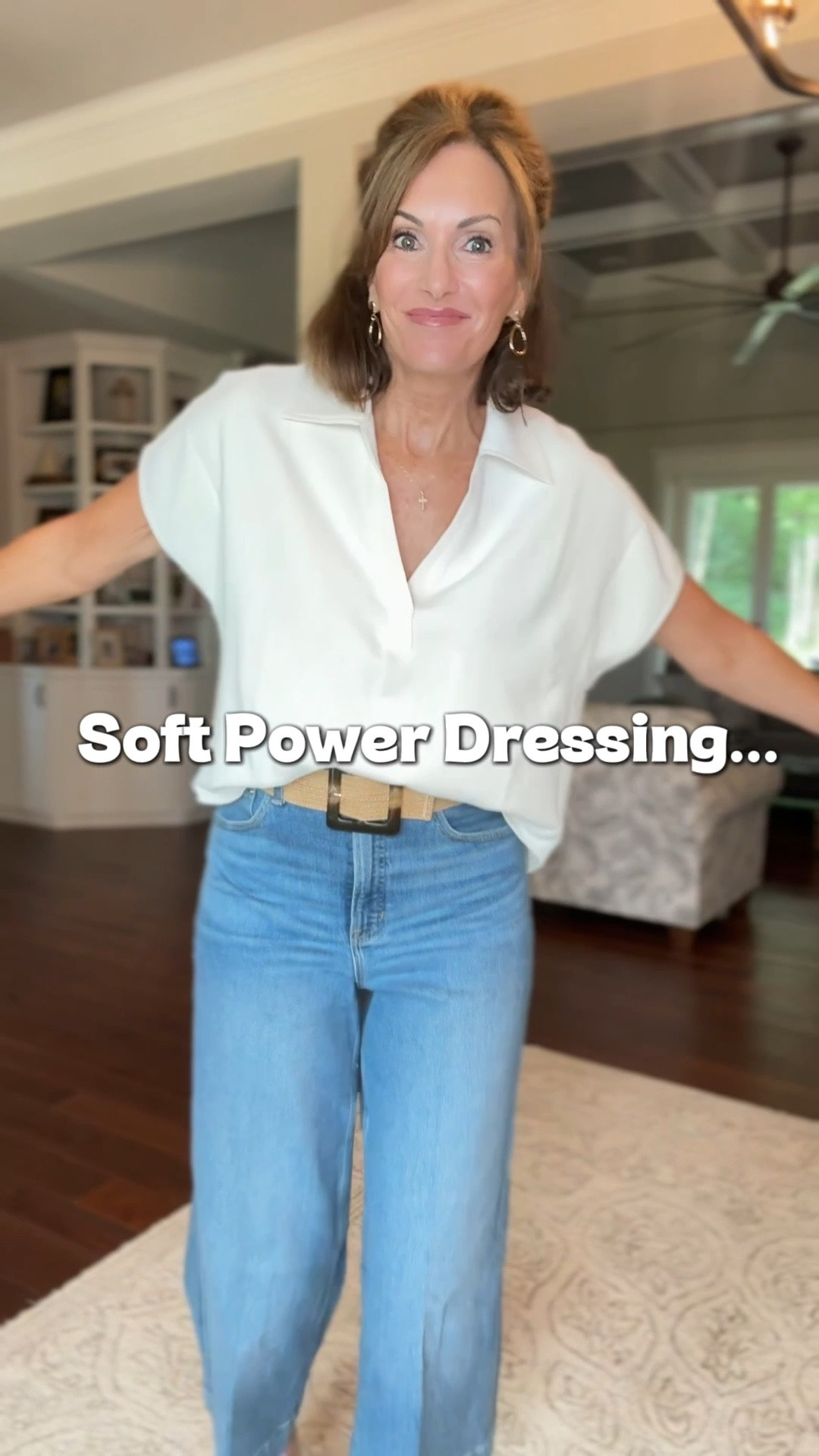 Soft power dressing is a new trend for 2026. Think touchable fabrics that prioritizes comfort, fluidity, and understated elegance and you probably already own these types of clothes🙌

Top - medium 
Striped top - medium 
Culottes- medium tall 
Straight pants - medium 
Midi dress - size medium

#LTKTall #LTKMidsize