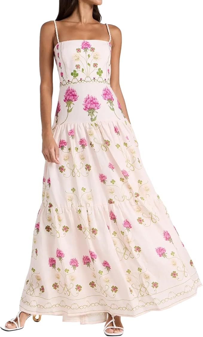 Floral Garden Party Dress Tea Party Dress Y2k Dresses Slip Elegant Dress | Amazon (US)