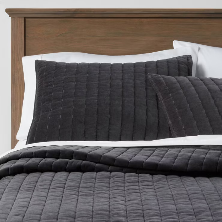 Channel Stitch Velvet Quilt - Threshold™ | Target