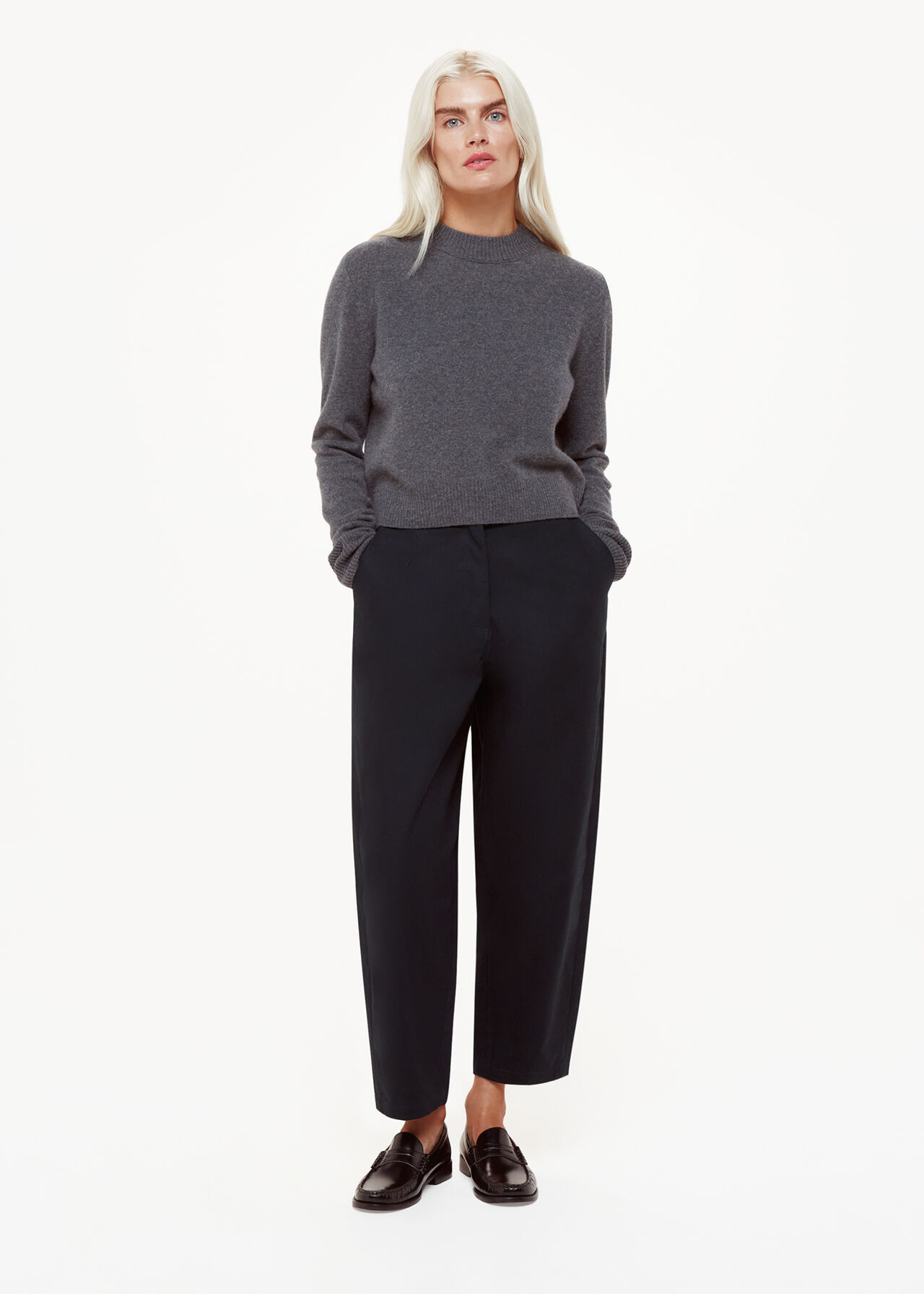 Petite Carla Barrel Cotton Trouser | Whistles