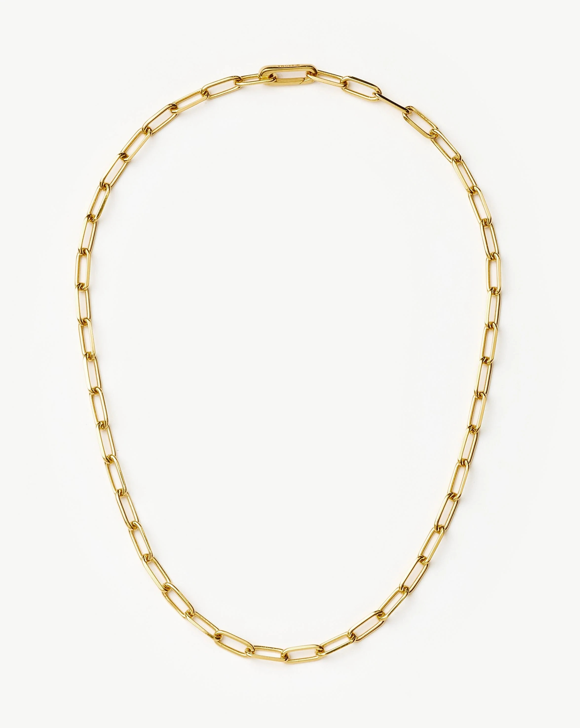 Classic Paperclip Chain Necklace | 18ct Gold Plated Necklace | Missoma UK