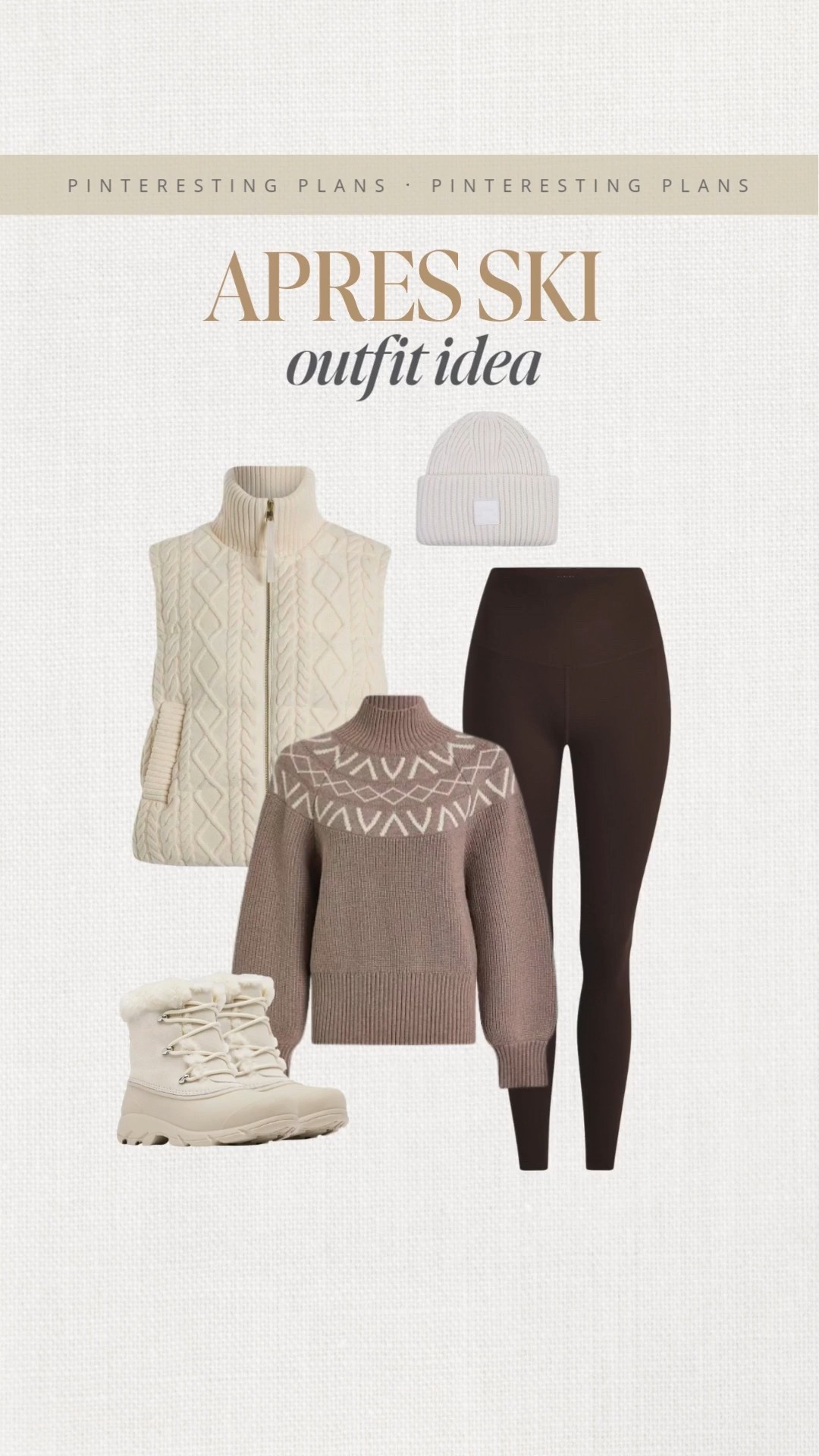 Apres Ski outfit idea 🙌🏻🙌🏻

Winter look, ski outfit, leggings, vest, winter style 

#LTKSeasonal #LTKootd #LTKTravel

#LTKdayinmylife #LTKootd #LTKSeasonal