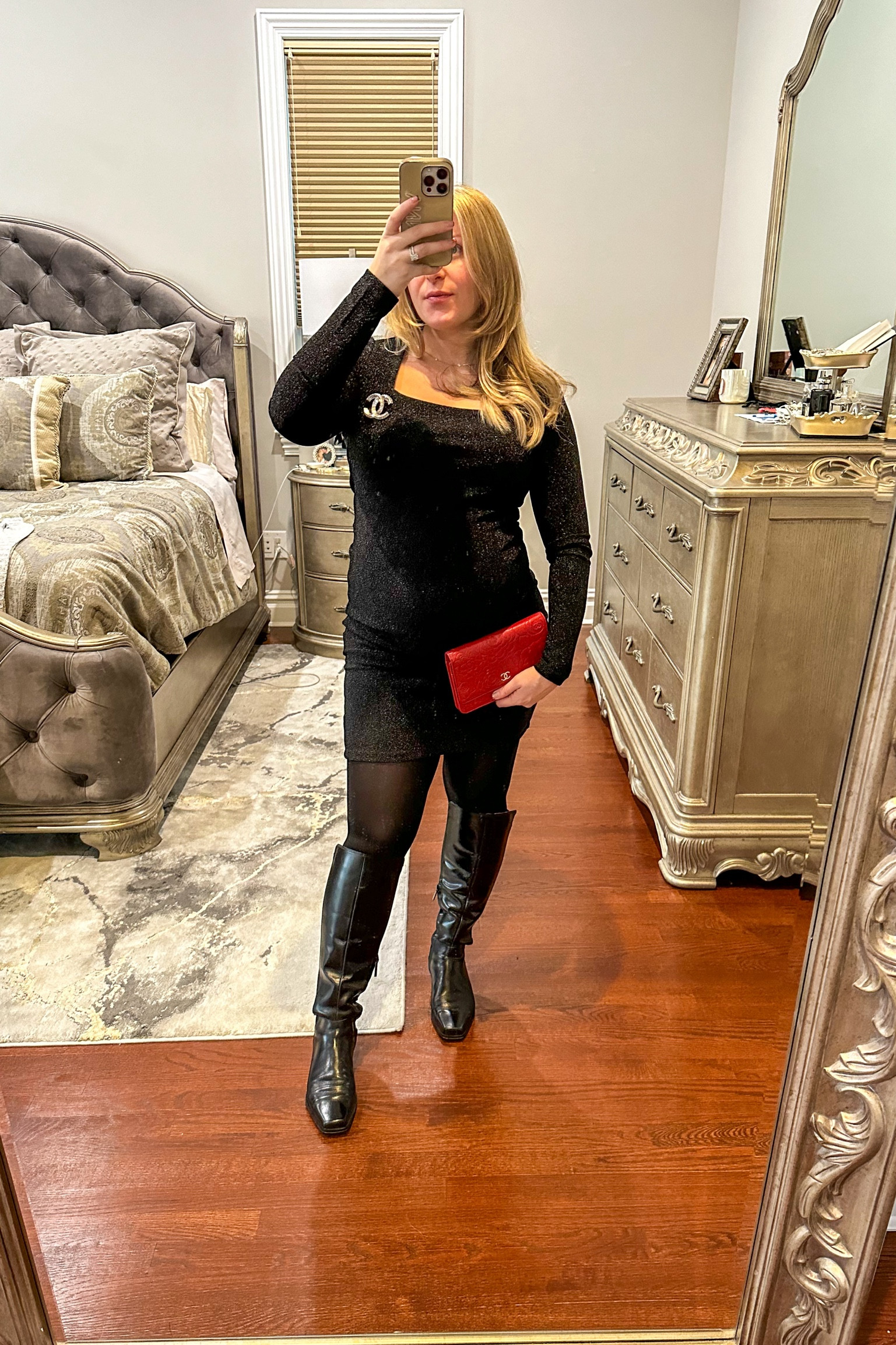 holiday party or Christmas outfit (I sized up to a medium to fit my bump)

#LTKbump #LTKfindsunder50 #LTKHoliday