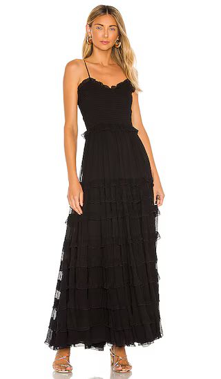 MAJORELLE Mimi Maxi Dress in Black. - size L (also in M, S, XS, XXS) | Revolve Clothing (Global)