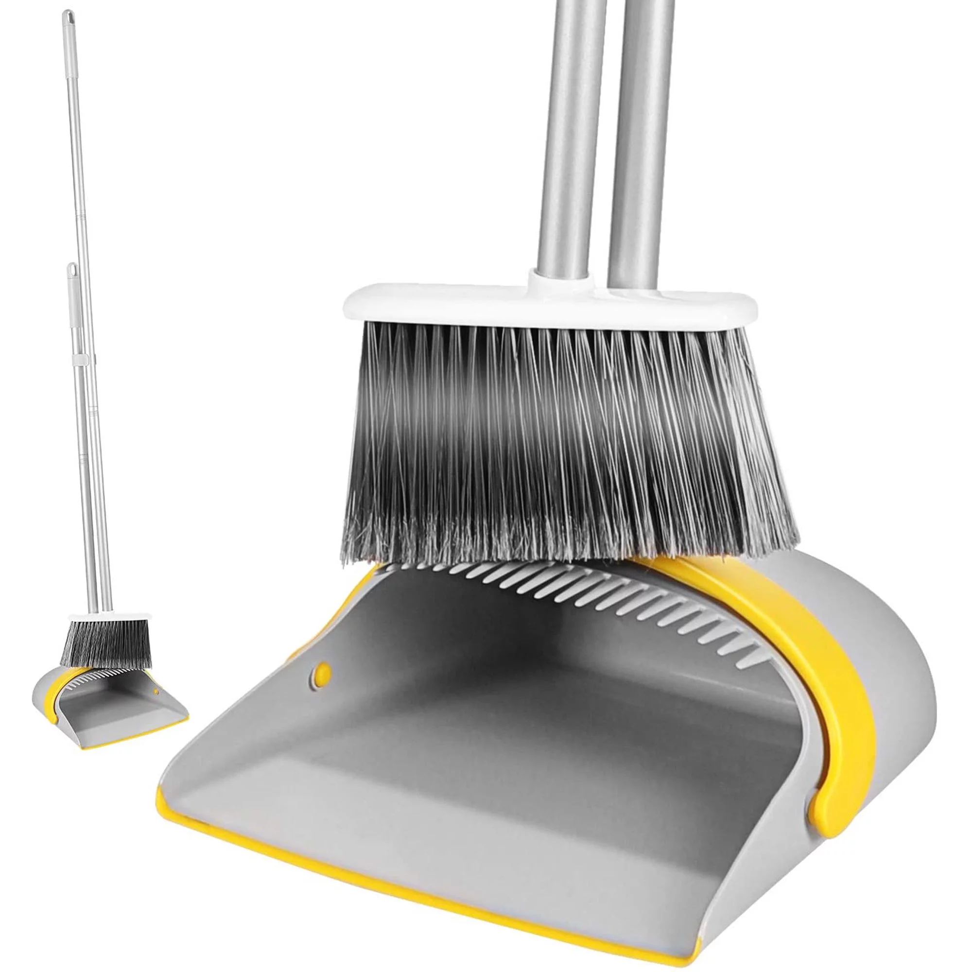 Eyliden Broom and Dustpan Set Extendable to 52" Long Handle for Home & Outdoor Floor Sweeper Upri... | Walmart (US)