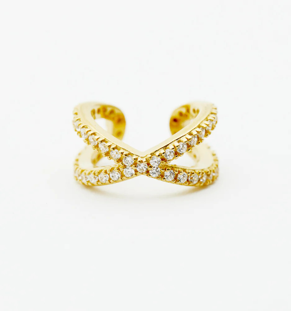 X Pave Ear Cuff | Rellery