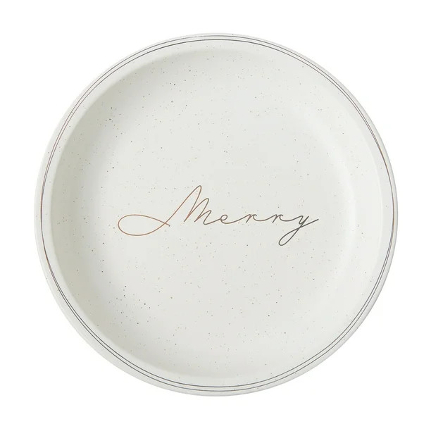 Better Homes & Gardens Merry Stoneware Appetizer Plate - Walmart.com | Walmart (US)