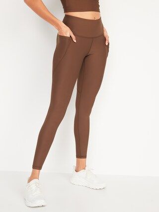 High-Waisted PowerSoft Side-Pocket Leggings for Women | Old Navy (CA)