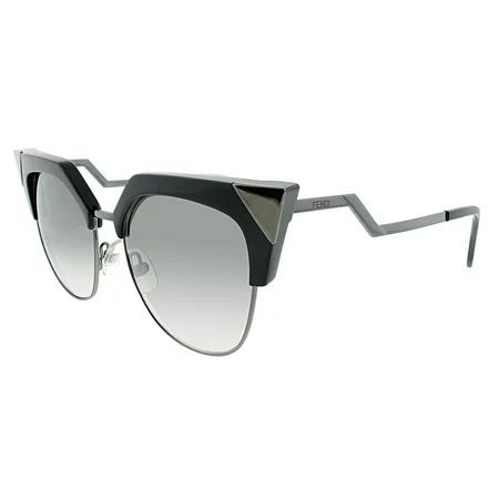 Fendi FF 0149/S 0KKL Iridia Black/Ruthenium Cateye Sunglasses | Walmart (US)