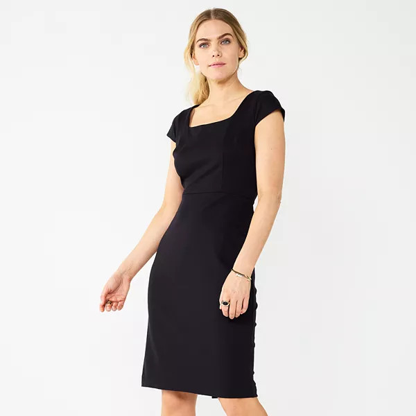 Women's Nine West Jersey Twisted Sheath Dress | Kohl's