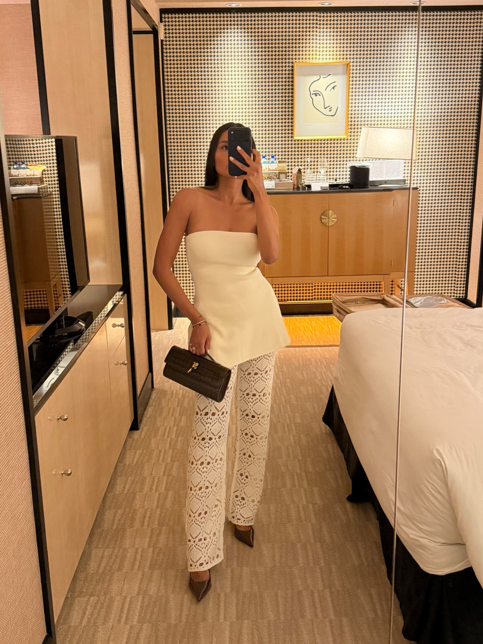 Size small in top and bottom! Clutch is bottega but I linked an Amazon dupe! Heels run true to size 

#LTKTravel #LTKootd #LTKTall