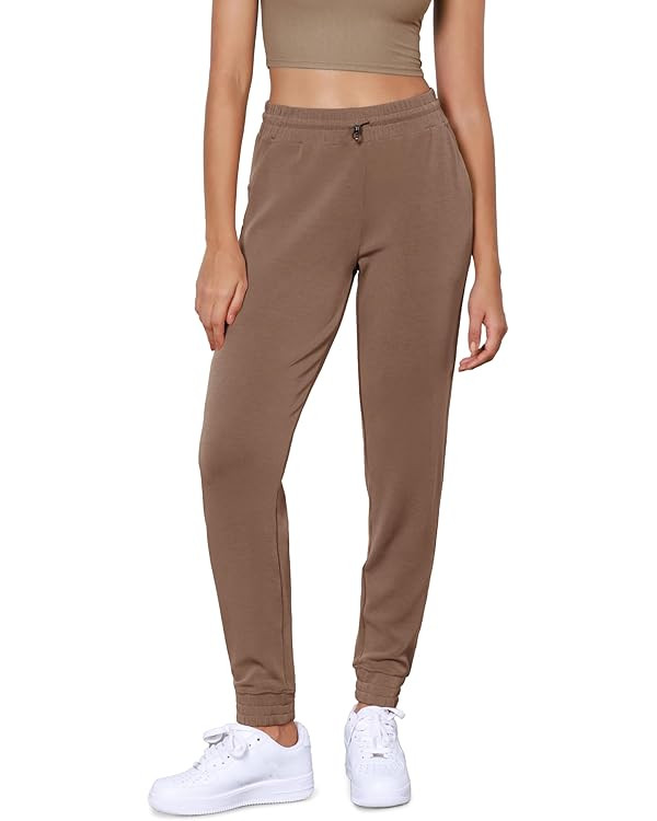 ODODOS Women's Modal Soft Jogger Pants with Pockets Adjustable Shockcord High Waist Sweatpants Ca... | Amazon (US)