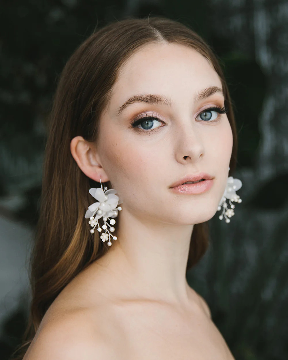Tulle Flower Earrings | Dareth Colburn