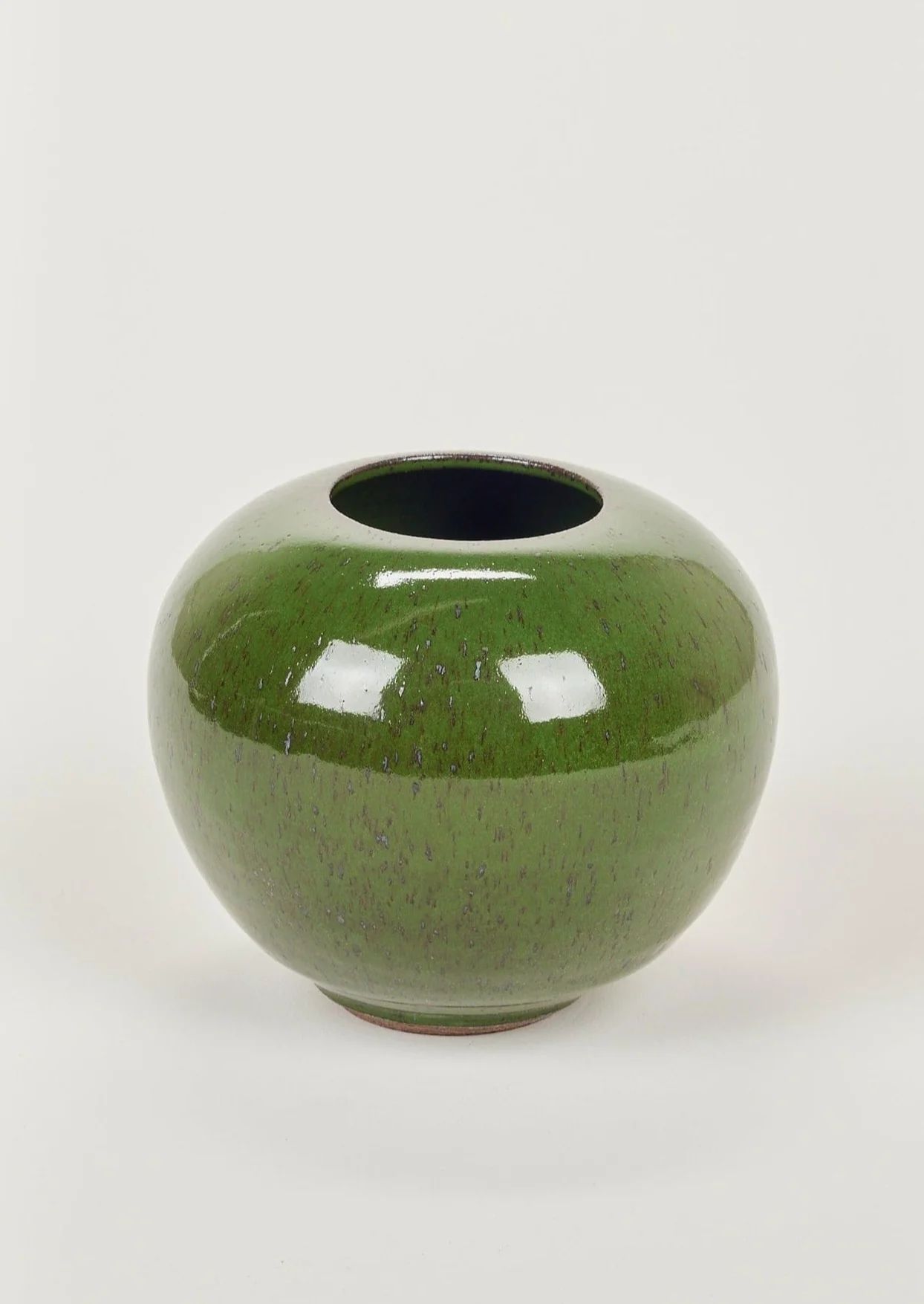 Rose Bowl Vase in Artificial Turf Glaze - 6" | Afloral