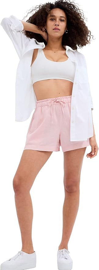 GAP Women's Linen Pull-on Short | Amazon (US)