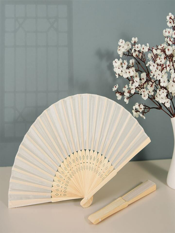 1pc Hollow Out Folding Fan For Wedding Party Decoration Boho Casual | SHEIN