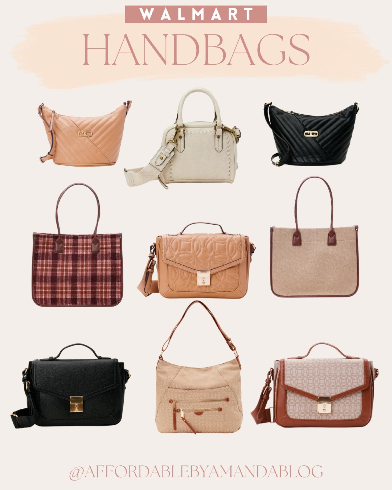 Women's best sale handbags walmart