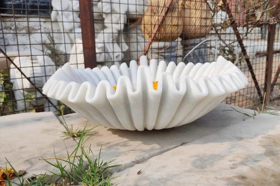 Marble Fruit Bowl Marble Flower Bowl  Hand Carved Bowl  | Etsy | Etsy (US)