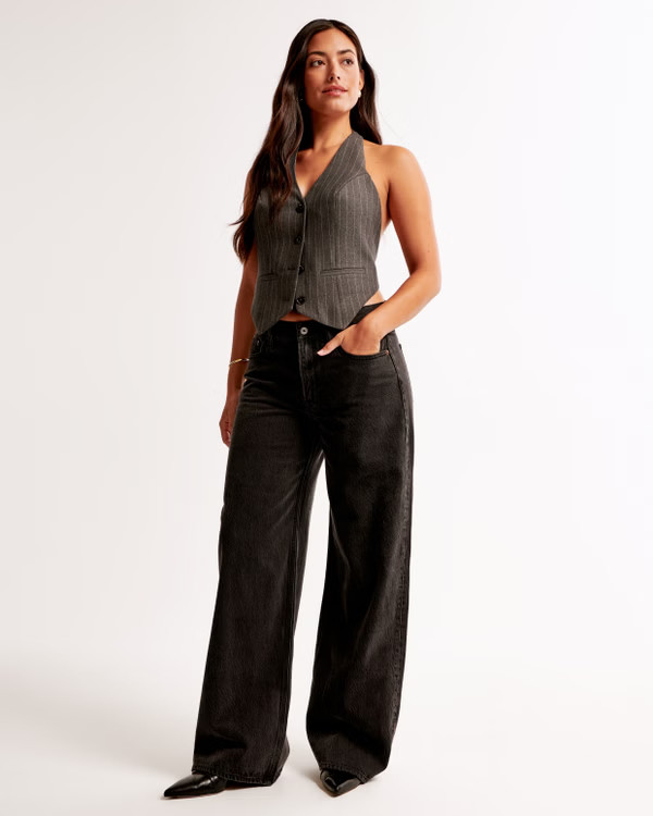Curve Love Mid Rise 90s Straight Jean | Abercrombie & Fitch (US)