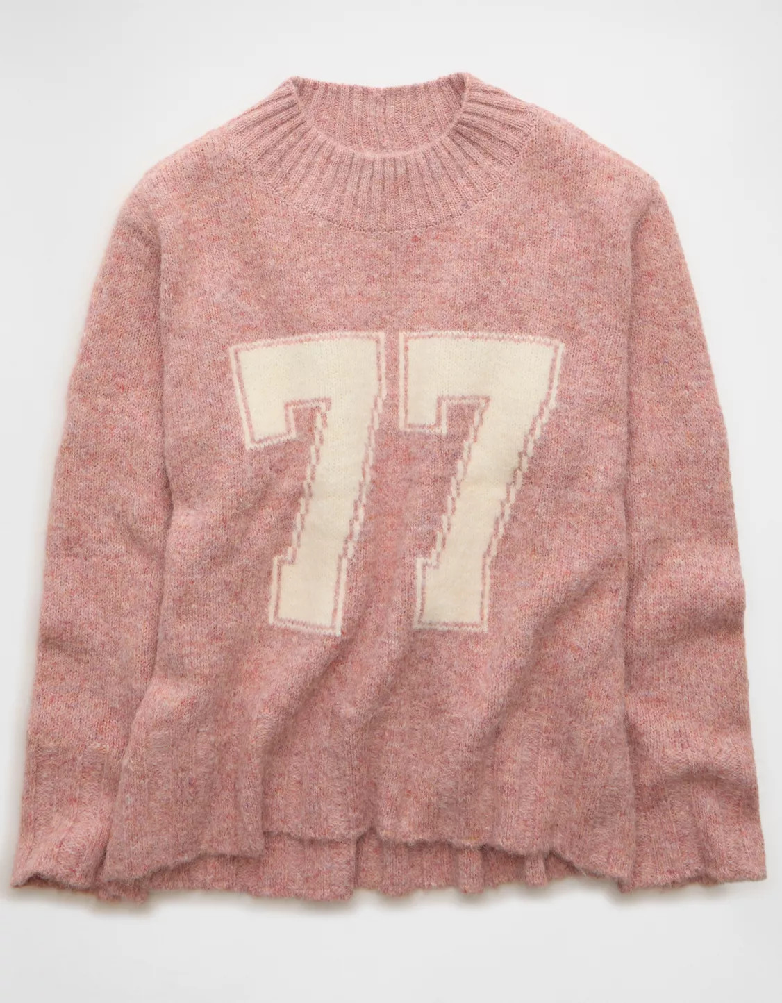 AE Oversized Faux Mohair Wide Cuff Sweater | American Eagle Outfitters (US & CA)