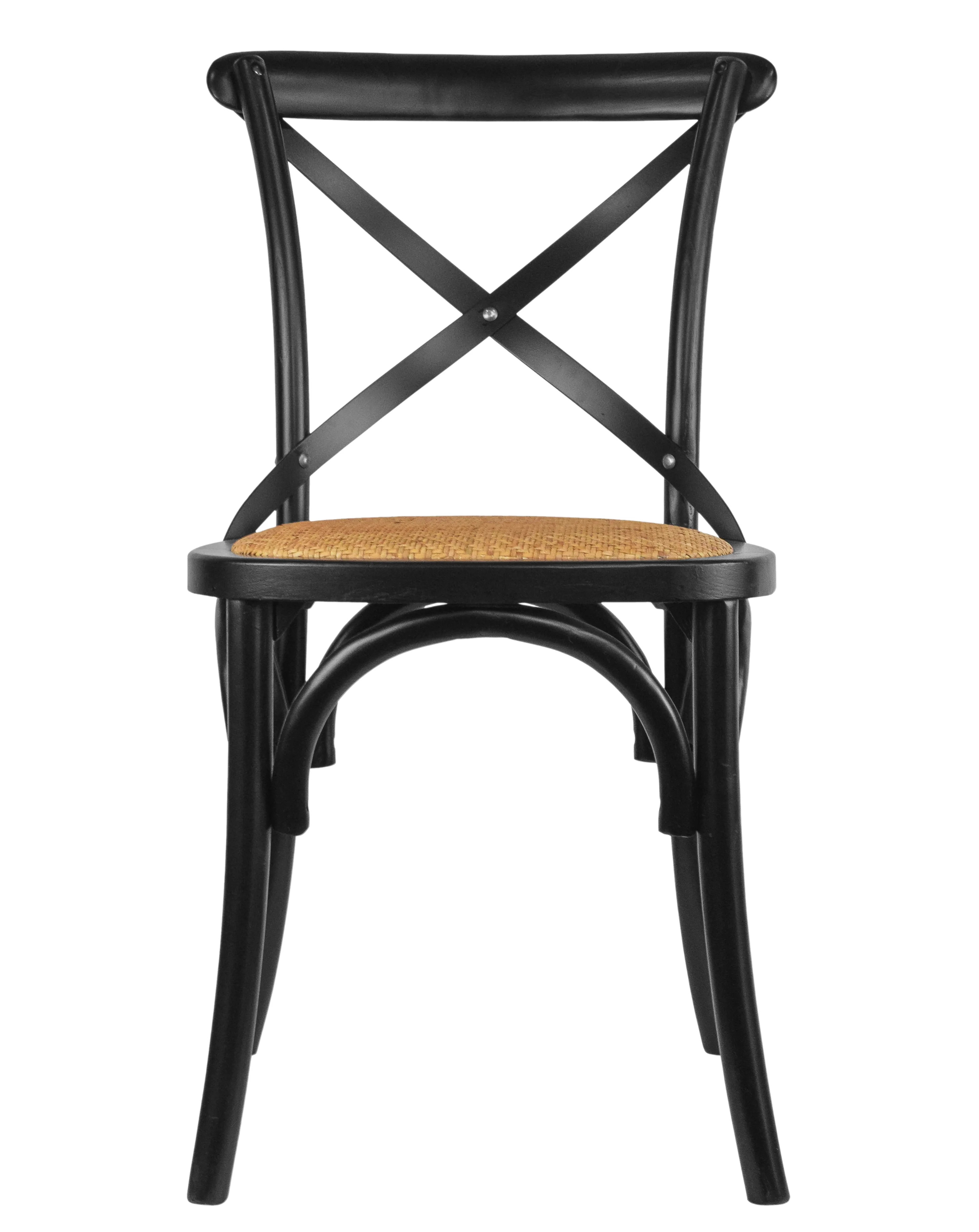 2xhome Black Mid Century Modern Farmhouse Antique Cross Back Chair With X Back Assembled Solid Re... | Walmart (US)