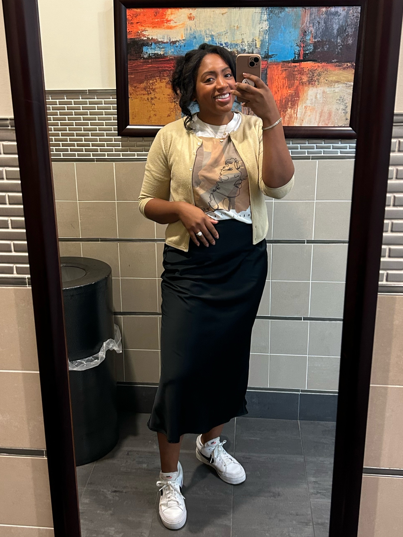 Office outfit! I love a corporate casual look. Super cute satin skirt perfect for fall. Details linked!!

#LTKStyleTip #LTKWorkwear #LTKShoeCrush