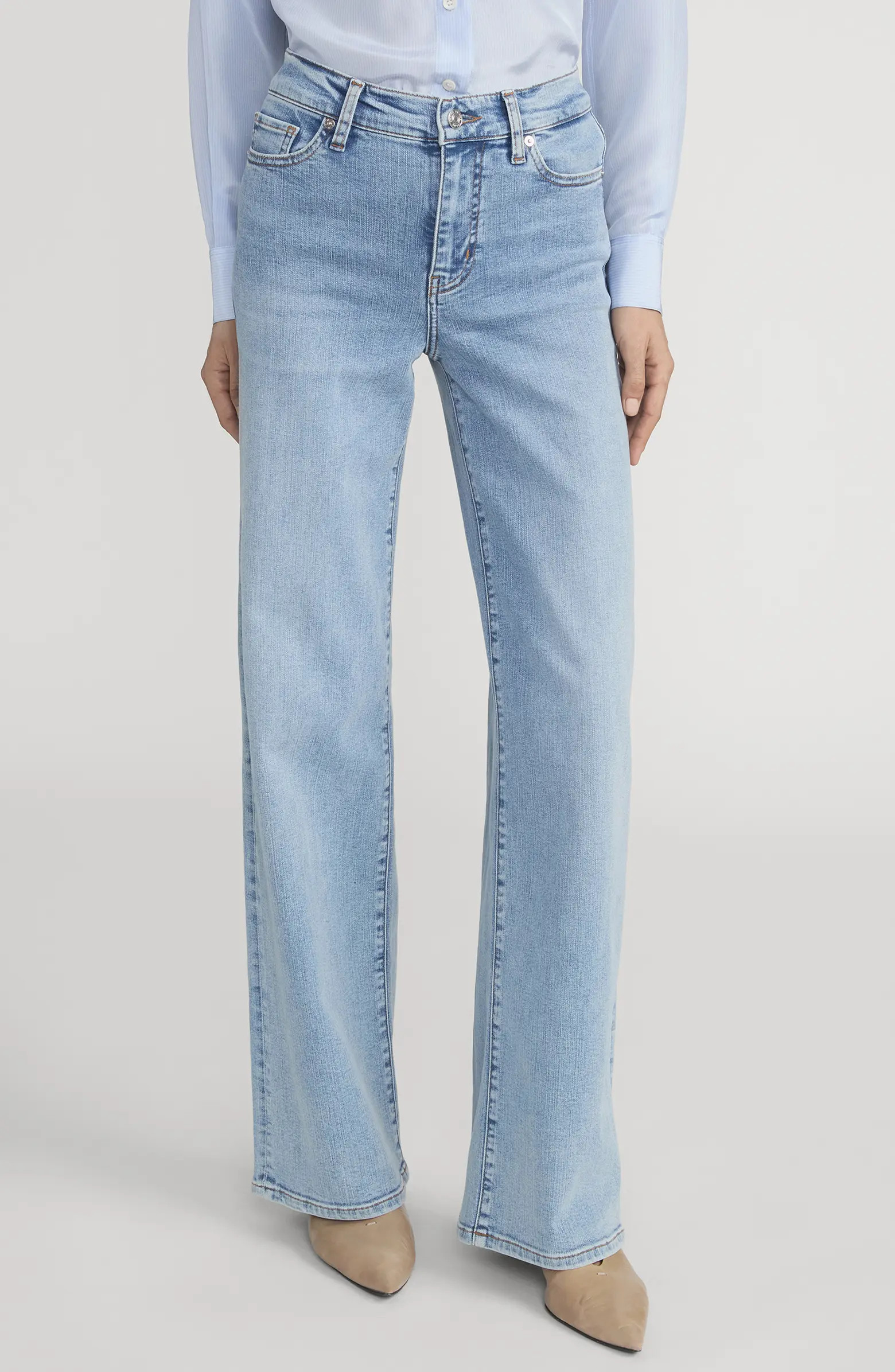 Le Slim Palazzo High Waist Wide Leg Jeans | Nordstrom