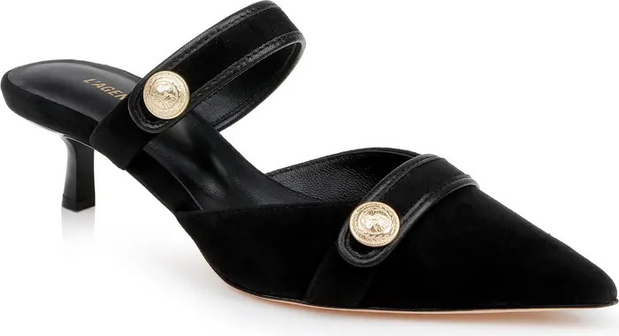 Gilliane Mary Jane Pointed Toe Kitten Heel Mule (Women) | Nordstrom