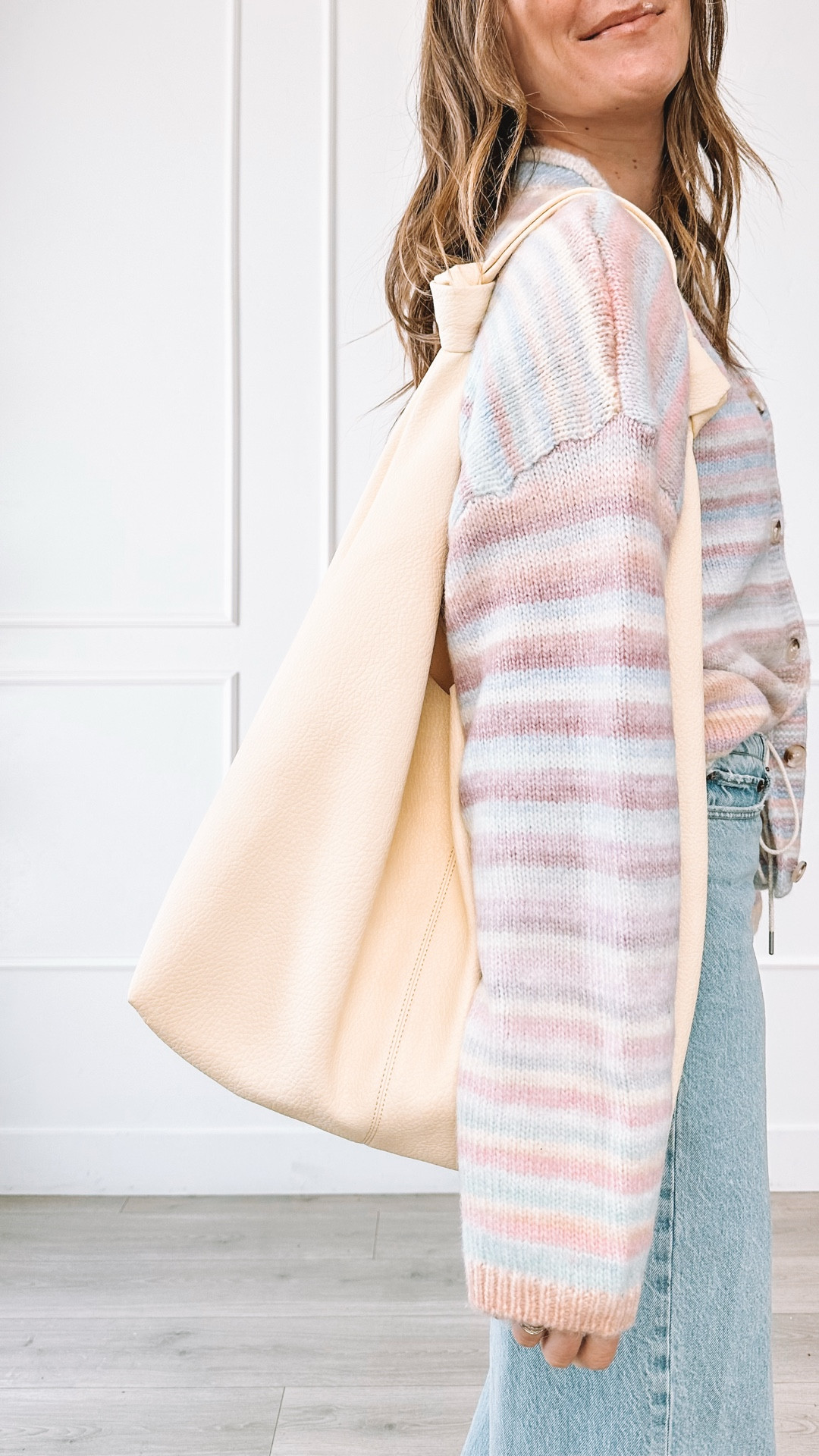 Soft but not sloppy winter to spring outfit: denim- 25long, top- medium, purse- comes in lots of colors 

#LTKgrwm #LTKootd #LTKmomlife