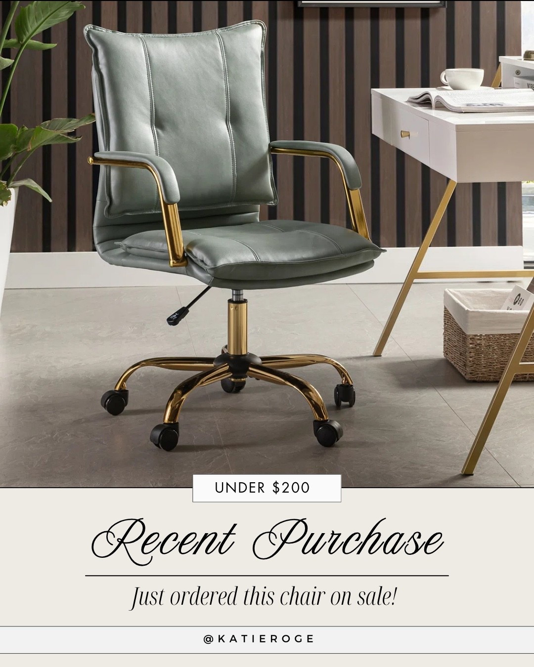 My new office chair! On sale 

#LTKHome #LTKSaleAlert