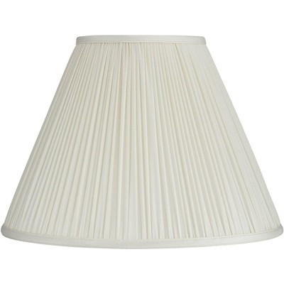 Springcrest Beige Mushroom Pleated Medium Empire Lamp Shade 7" Top x 16" Bottom x 12" Slant x 11.25" High (Spider) Replacement with Harp and Finial | Target