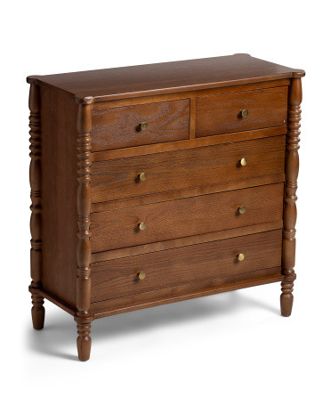 32x32 5 Drawer Spindle Dresser | Marshalls