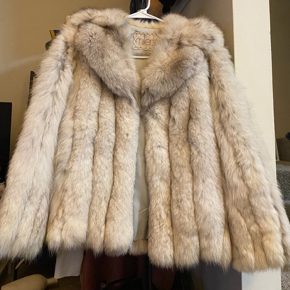 Authentic blue fox fur coat size S | Poshmark