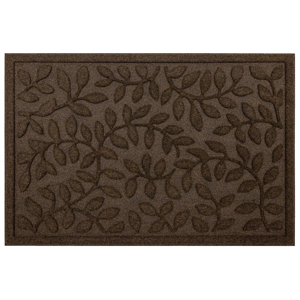 Mainstays Brown Rambling Vine Utility Polyester Outdoor Doormat, 24" x 36" | Walmart (US)