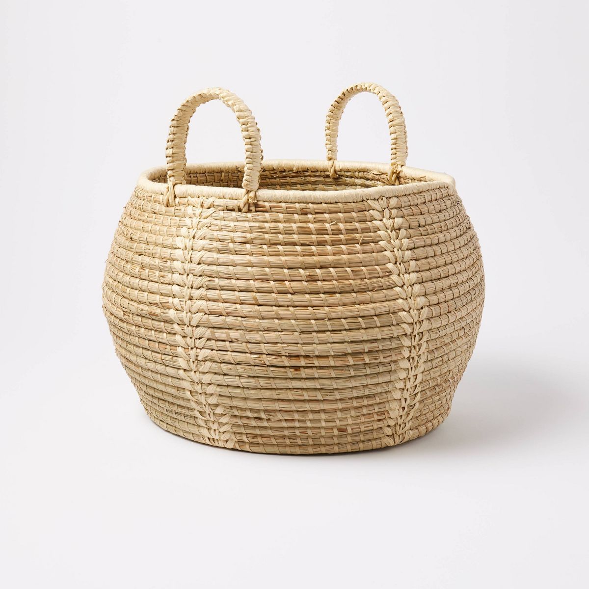 Woven Medong Grass Round Floor Basket - Threshold™ | Target