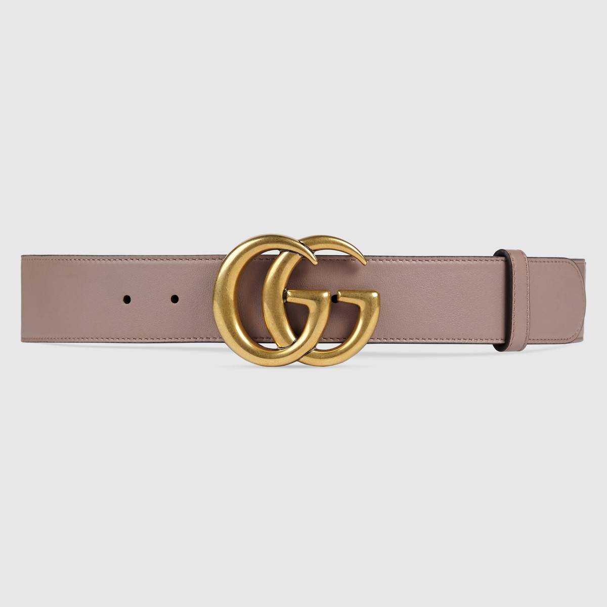 Leather belt with Double G buckle | Gucci (US)