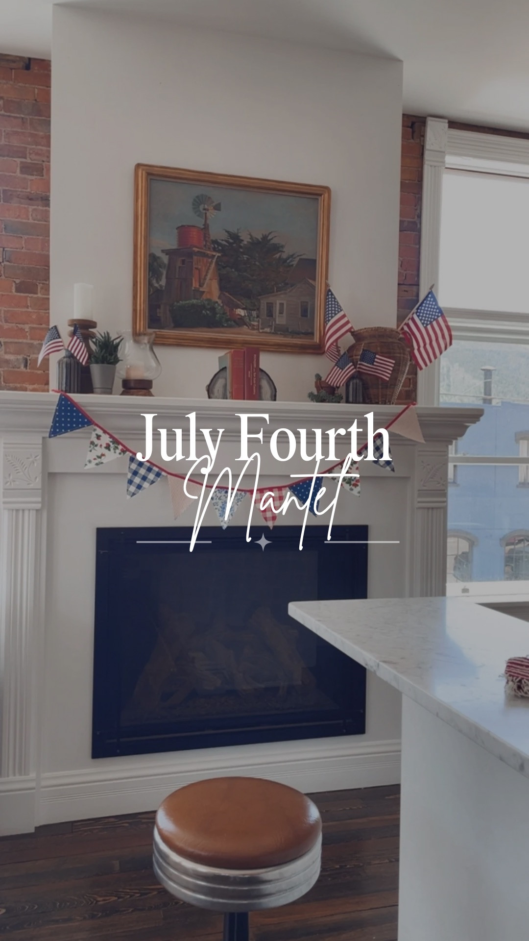 Fourth of July mantel decor 👏🏻

#LTKHome #LTKSaleAlert #LTKSeasonal