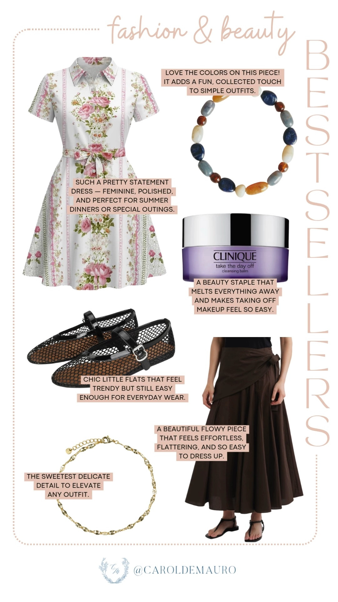 fashion finds, beauty favorites, bestsellers, follower favorites, on demand, floral mini dress, summer wardrobe, brown midi skirt, fashion accessories, mesh ballet flats, clinique, makeup remover, cleansing balm

#LTKootd #LTKBeauty #LTKU