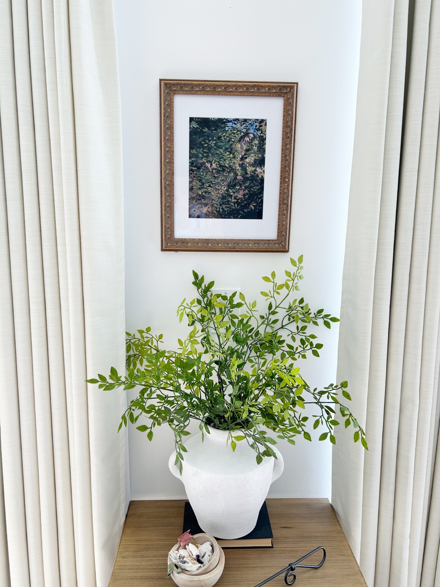 Changed up this little area the other day. Vase was a Home Sense find. Curtains are the Isabella and are in Ivory. I got full blackout  

#LTKHome #LTKFindsUnder50 #LTKFindsUnder100