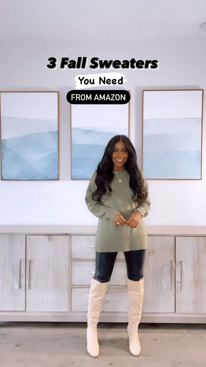 Fall outfit, fall sweaters, fall leggings, fall boots, fall booties, striped sweater, fall fashion, fall looks, layered necklace, budget friendly fall outfits, budget friendly fall sweaters, affordable fall styles 

#LTKshoecrush #LTKSeasonal #LTKsalealert