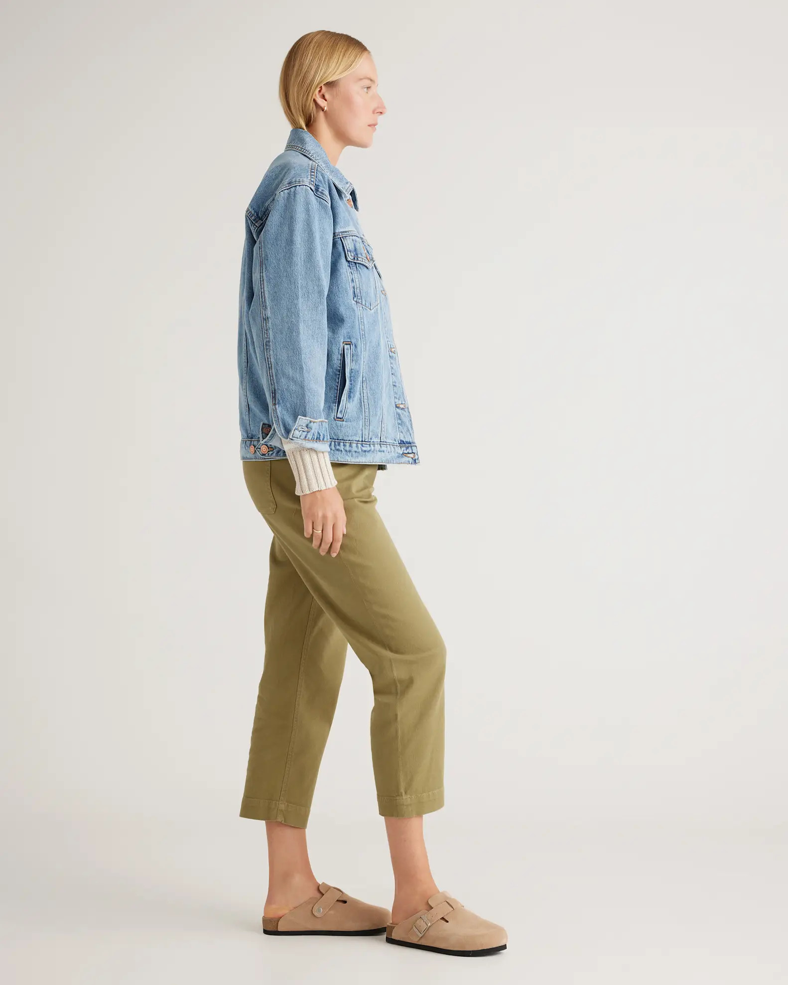 100% Organic Cotton Oversized Denim Jacket | Quince