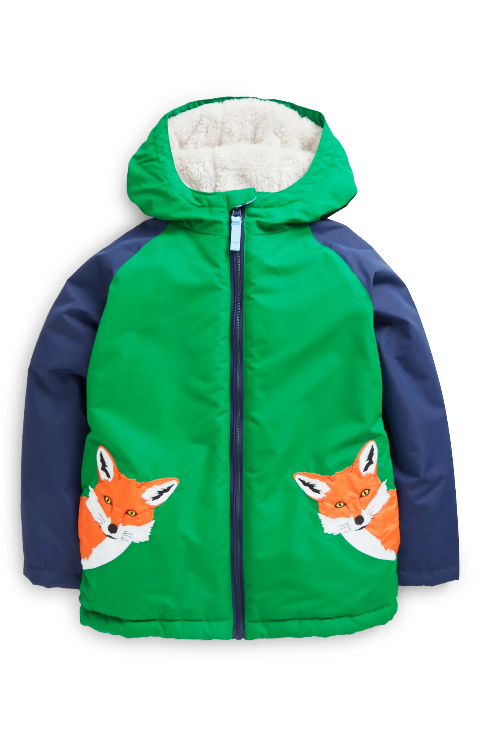 Mini Boden Kids' High Pile Fleece Lined Jacket | Nordstrom | Nordstrom